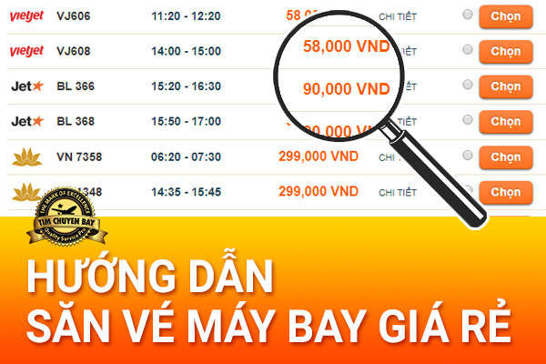 Tìm chuyến bay - săn vé máy bay giá rẻ Vietnam Airlines
