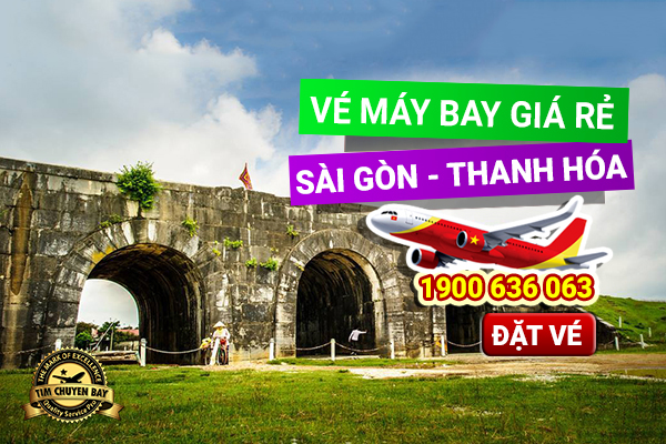 Đặt vé máy bay giá rẻ từ TPHCM đi Thanh Hóa