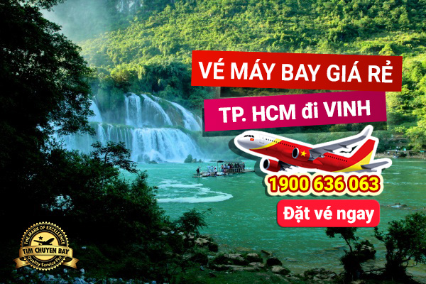 Đặt vé máy bay giá rẻ từ TPHCM đi Vinh