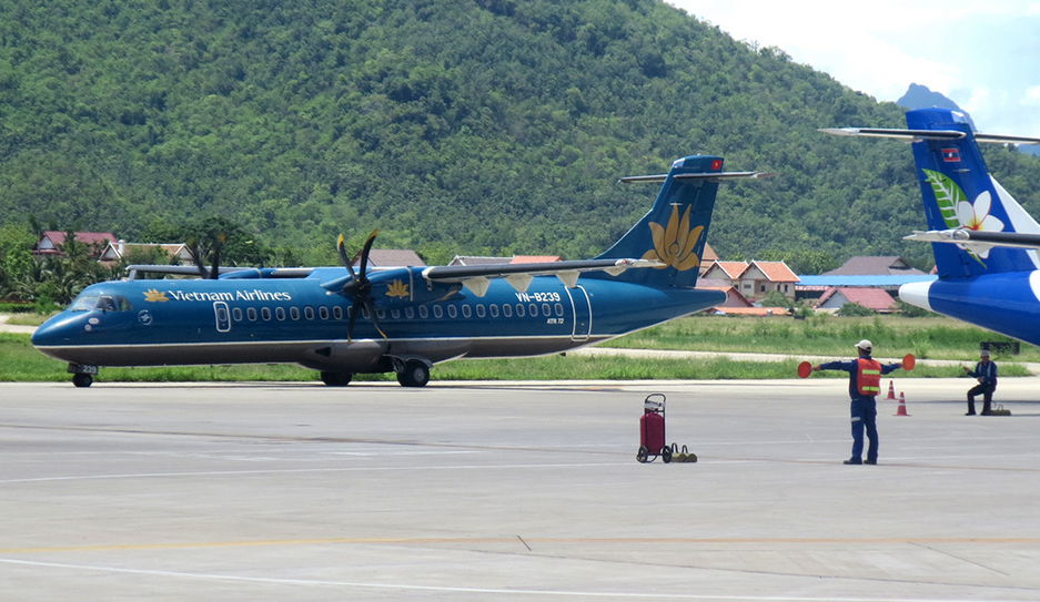 Hãng hàng không Vietnam Airlines đang khai thác chuyến bay Hà Nội đến Điện Biên