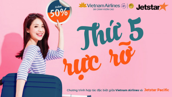 Khuyến mãi Thứ 5 rực rỡ Vietnam Airlines