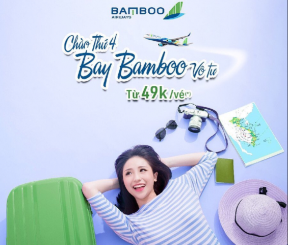Khuyến mãi “Chào thứ 4 bay Bamboo vô tư” vé máy bay Vinh đi Côn Đảo