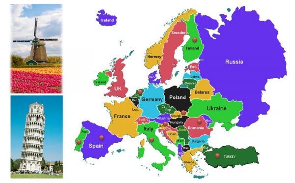 Châu Âu gồm những nước nào