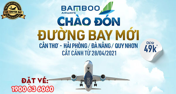 Bamboo khuyến mãi vé máy bay chỉ 46K
