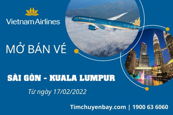 Vietnam Airlines mở lại đường bay giữa Việt Nam và Malaysia