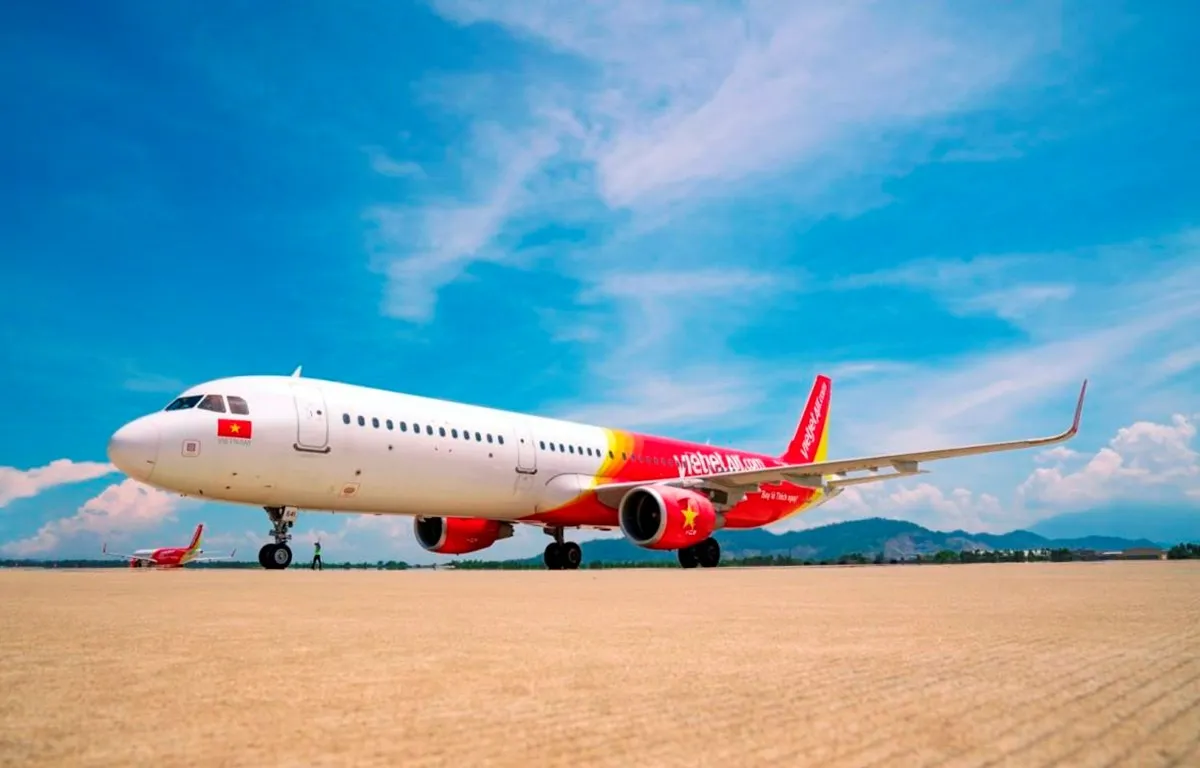 Vietjet Air - hãng hàng không đang khai thác chuyến bay Sài Gòn đi Điện Biên