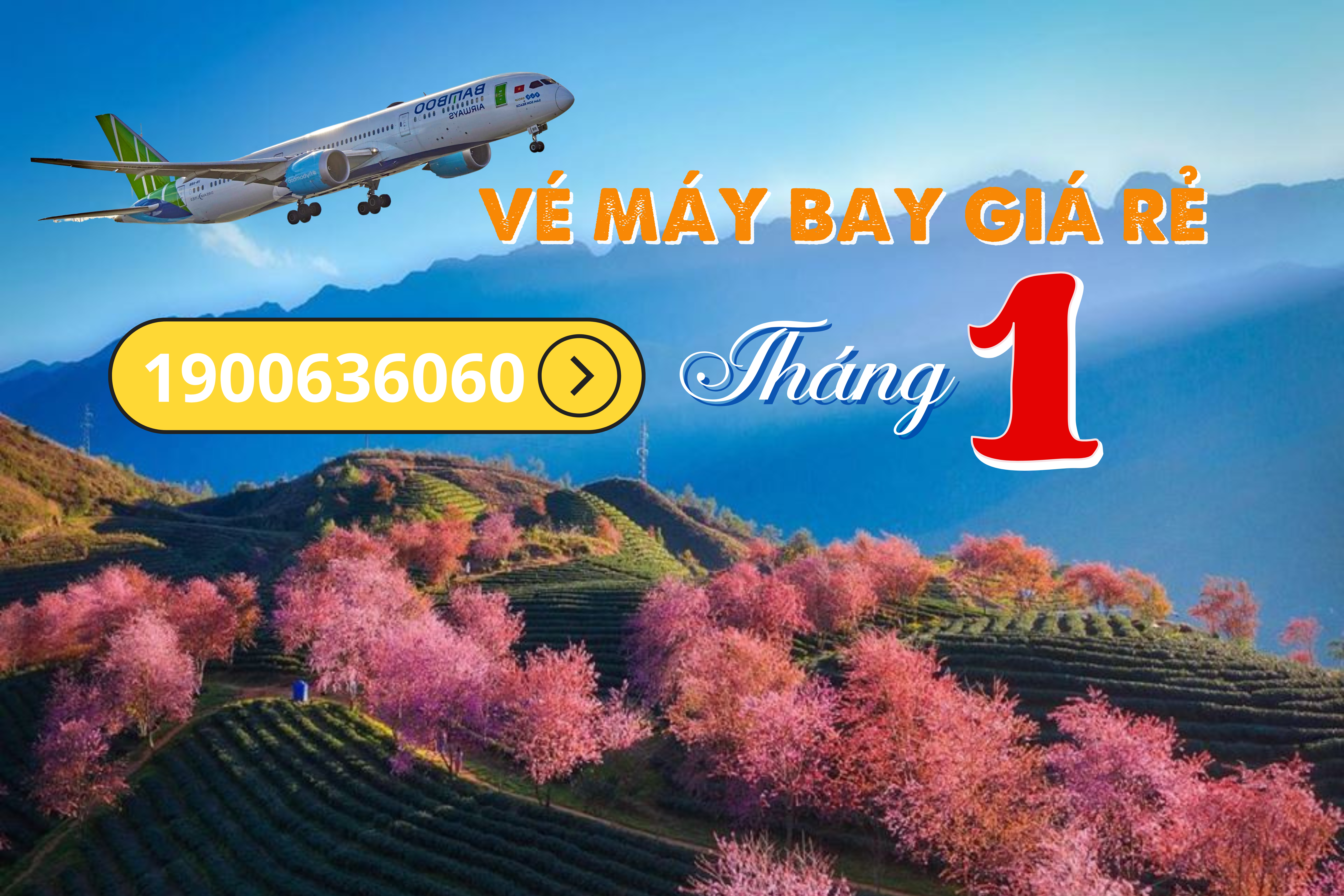 Vé máy bay giá rẻ tháng 1 chỉ từ 55.000 đồng