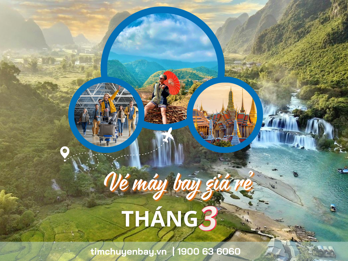 Vé máy bay giá rẻ tháng 3 chỉ từ 48.000 đồng