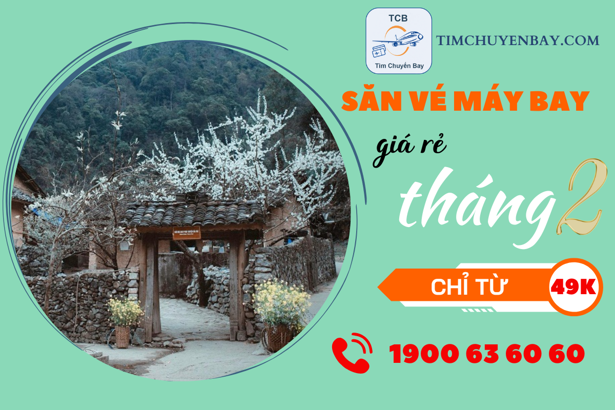 Vé máy bay giá rẻ tháng 2 chỉ từ 49.000 đồng